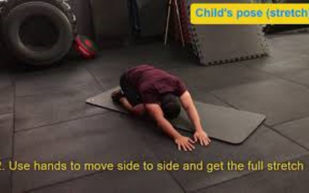 Child’s pose (stretch)