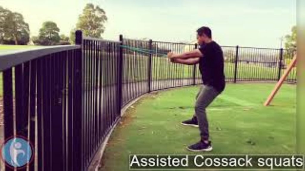 Cossack squat assisted